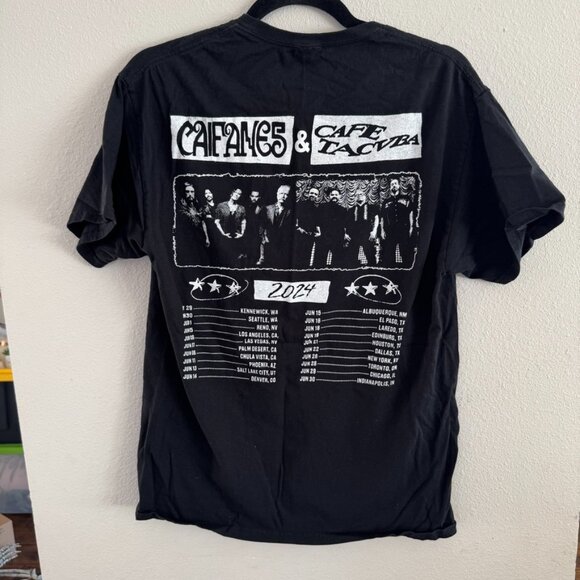 Caifanes & Café Tacvba 2024 Tour Concert T-Shirt Size Large - Picture 2 of 3